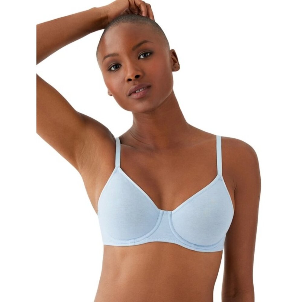 b.tempt'd by Wacoal Cotton To A Tee Underwire Bra - Dream Blue